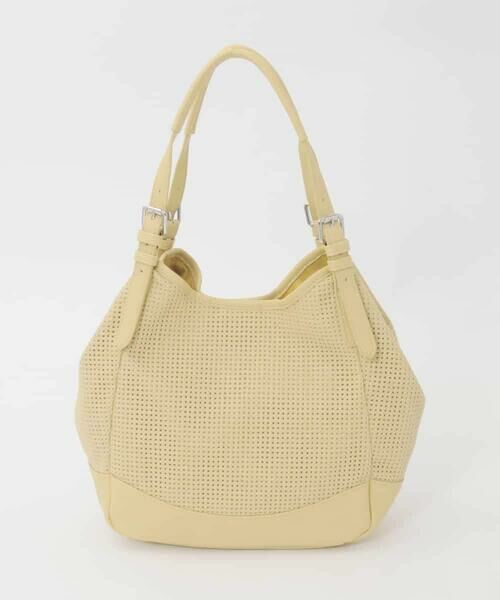 MK MICHEL KLEIN BAG / エムケーミッシェルクランバッグ トートバッグ | [2WAY/500g以下の軽量]ベルトデザインパンチングトート | 詳細1