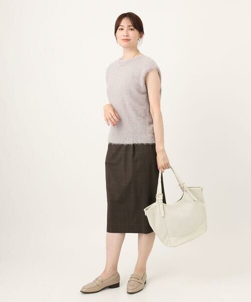 MK MICHEL KLEIN BAG / エムケーミッシェルクランバッグ トートバッグ | [2WAY/500g以下の軽量]ベルトデザインパンチングトート | 詳細21