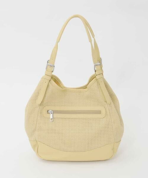 MK MICHEL KLEIN BAG / エムケーミッシェルクランバッグ トートバッグ | [2WAY/500g以下の軽量]ベルトデザインパンチングトート | 詳細3