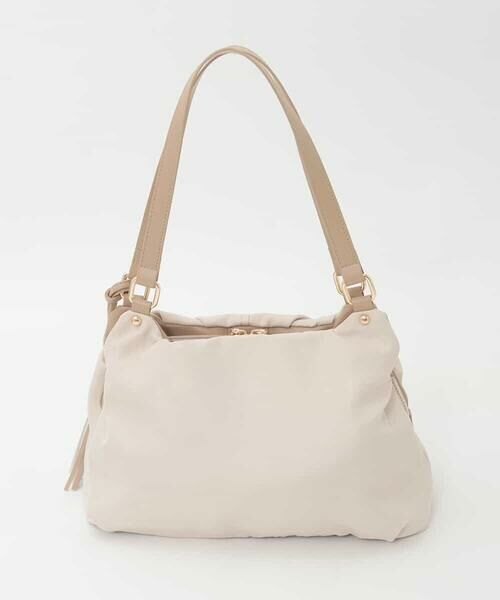 MK MICHEL KLEIN BAG / エムケーミッシェルクランバッグ トートバッグ | タッセル付きタックデザイントートバッグ | 詳細2