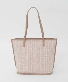 MK MICHEL KLEIN BAG / エムケーミッシェルクランバッグ トートバッグ | [軽量/A4収納可]ツイードデザイントートバッグ
