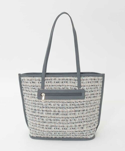 MK MICHEL KLEIN BAG / エムケーミッシェルクランバッグ トートバッグ | [軽量/A4収納可]ツイードデザイントートバッグ | 詳細2