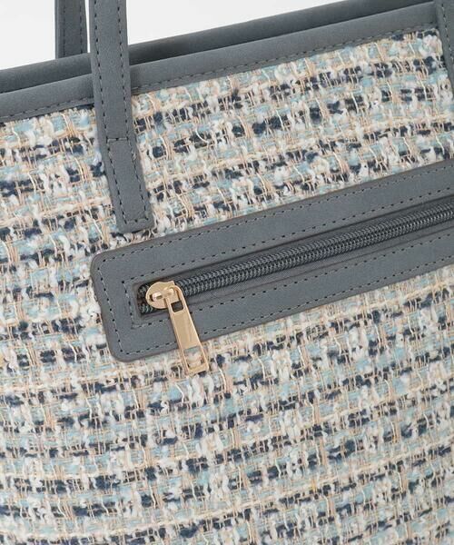 MK MICHEL KLEIN BAG / エムケーミッシェルクランバッグ トートバッグ | [軽量/A4収納可]ツイードデザイントートバッグ | 詳細5