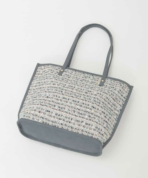 MK MICHEL KLEIN BAG / エムケーミッシェルクランバッグ トートバッグ | [軽量/A4収納可]ツイードデザイントートバッグ | 詳細7