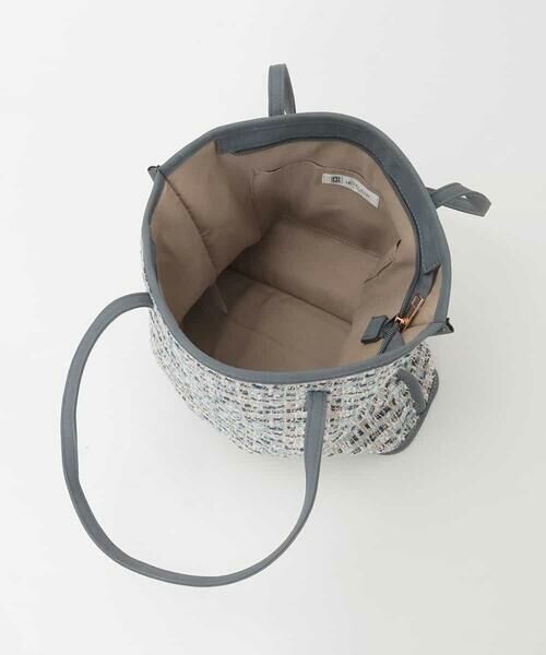 MK MICHEL KLEIN BAG / エムケーミッシェルクランバッグ トートバッグ | [軽量/A4収納可]ツイードデザイントートバッグ | 詳細8