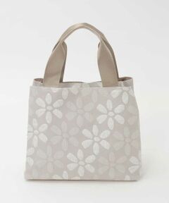 MK MICHEL KLEIN BAG / エムケーミッシェルクランバッグ トートバッグ | [300g以下の軽量]フラワーモチーフコンパクトスクエアバッグ