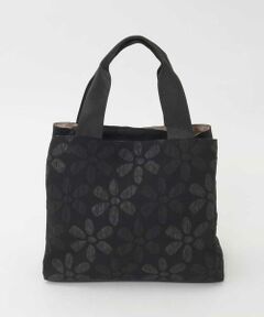 MK MICHEL KLEIN BAG / エムケーミッシェルクランバッグ トートバッグ | [300g以下の軽量]フラワーモチーフコンパクトスクエアバッグ