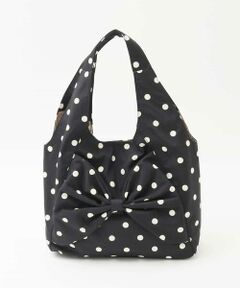 MK MICHEL KLEIN BAG / エムケーミッシェルクランバッグ トートバッグ | [軽量/A4収納可]ドットリボンデザイントートバッグ