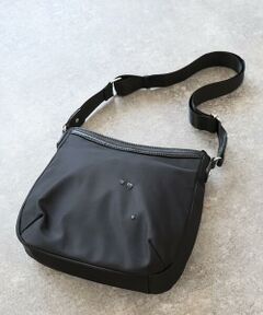 MK MICHEL KLEIN BAG / エムケーミッシェルクランバッグ ショルダーバッグ | [撥水/軽量]ラウンドデザインレザーナイロンショルダー