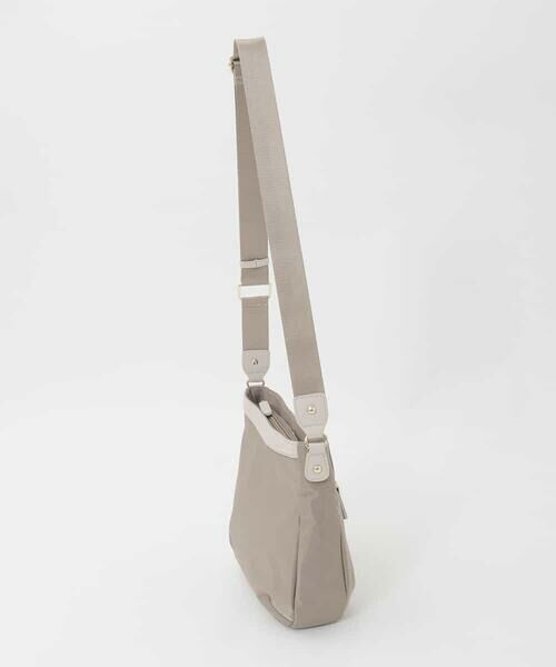 MK MICHEL KLEIN BAG / エムケーミッシェルクランバッグ ショルダーバッグ | [撥水/軽量]ラウンドデザインレザーナイロンショルダー | 詳細1