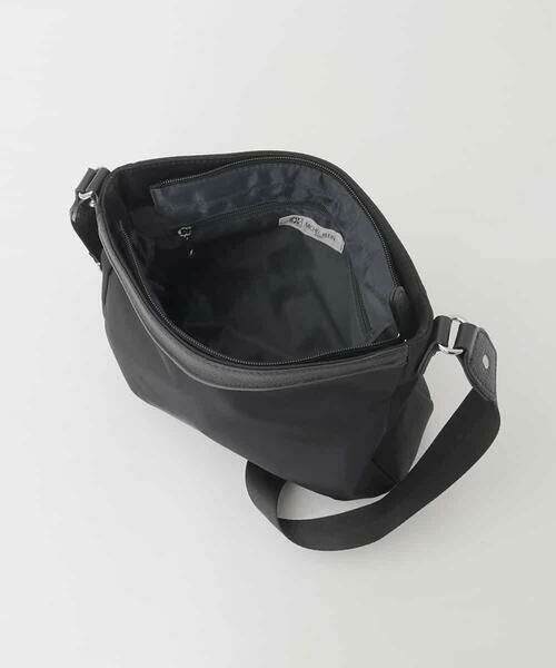 MK MICHEL KLEIN BAG / エムケーミッシェルクランバッグ ショルダーバッグ | [撥水/軽量]ラウンドデザインレザーナイロンショルダー | 詳細11
