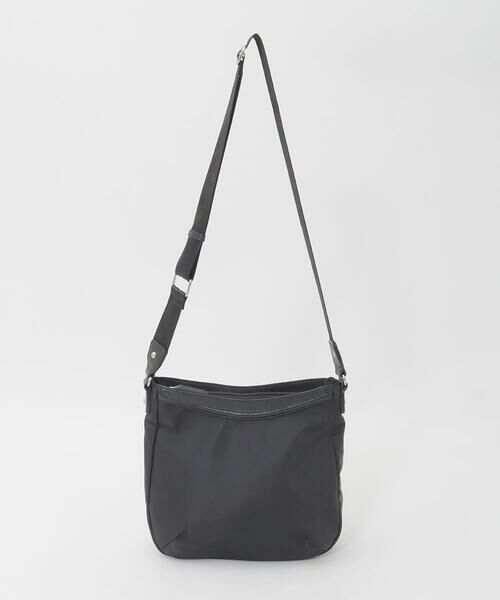 MK MICHEL KLEIN BAG / エムケーミッシェルクランバッグ ショルダーバッグ | [撥水/軽量]ラウンドデザインレザーナイロンショルダー | 詳細9