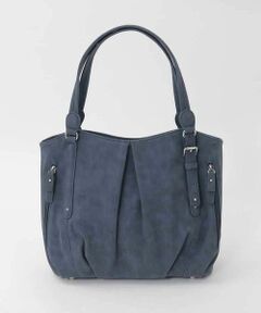 MK MICHEL KLEIN BAG / エムケーミッシェルクランバッグ トートバッグ | [2WAY]サイドファスナータックデザイントートバッグ