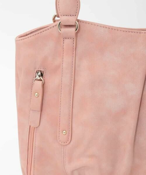 MK MICHEL KLEIN BAG / エムケーミッシェルクランバッグ トートバッグ | [2WAY]サイドファスナータックデザイントートバッグ | 詳細10