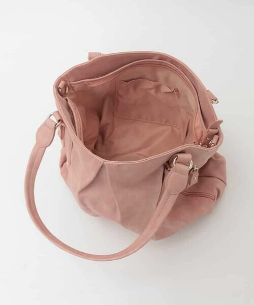 MK MICHEL KLEIN BAG / エムケーミッシェルクランバッグ トートバッグ | [2WAY]サイドファスナータックデザイントートバッグ | 詳細11
