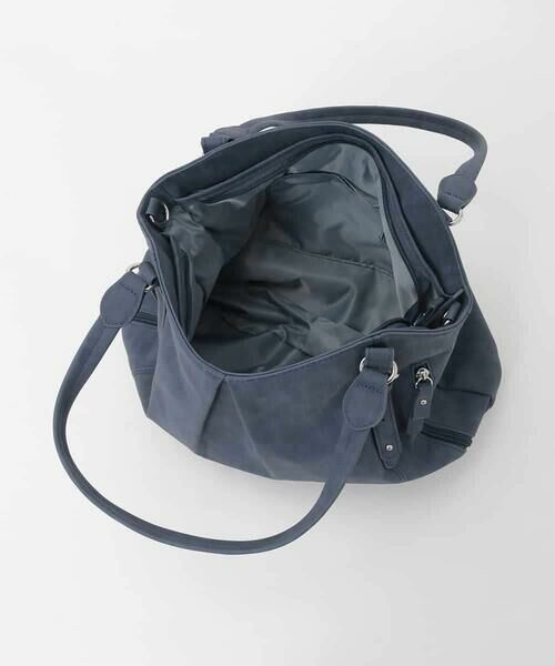 MK MICHEL KLEIN BAG / エムケーミッシェルクランバッグ トートバッグ | [2WAY]サイドファスナータックデザイントートバッグ | 詳細13