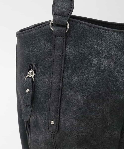 MK MICHEL KLEIN BAG / エムケーミッシェルクランバッグ トートバッグ | [2WAY]サイドファスナータックデザイントートバッグ | 詳細14