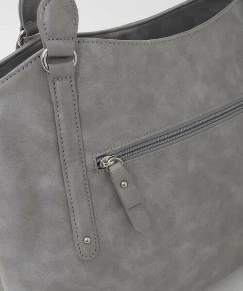 MK MICHEL KLEIN BAG / エムケーミッシェルクランバッグ トートバッグ | [2WAY]サイドファスナータックデザイントートバッグ | 詳細6