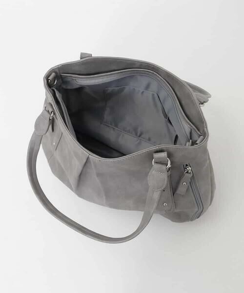 MK MICHEL KLEIN BAG / エムケーミッシェルクランバッグ トートバッグ | [2WAY]サイドファスナータックデザイントートバッグ | 詳細9