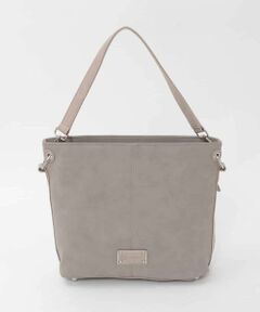 MK MICHEL KLEIN BAG / エムケーミッシェルクランバッグ ショルダーバッグ | [2WAY]スエード風メタルタグアクセントショルダーバッグ