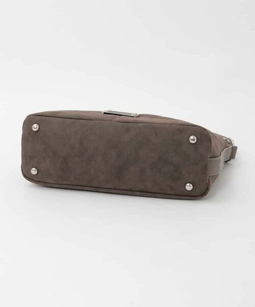 MK MICHEL KLEIN BAG / エムケーミッシェルクランバッグ ショルダーバッグ | [2WAY]スエード風メタルタグアクセントショルダーバッグ | 詳細8