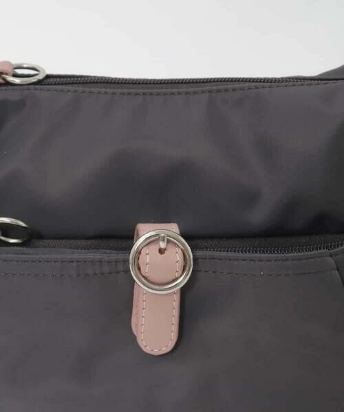 MK MICHEL KLEIN BAG / エムケーミッシェルクランバッグ ショルダーバッグ | 【撥水/軽量】レザーポイントナイロンショルダーバッグ | 詳細10