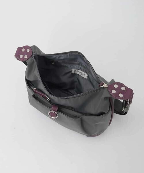 MK MICHEL KLEIN BAG / エムケーミッシェルクランバッグ ショルダーバッグ | 【撥水/軽量】レザーポイントナイロンショルダーバッグ | 詳細13