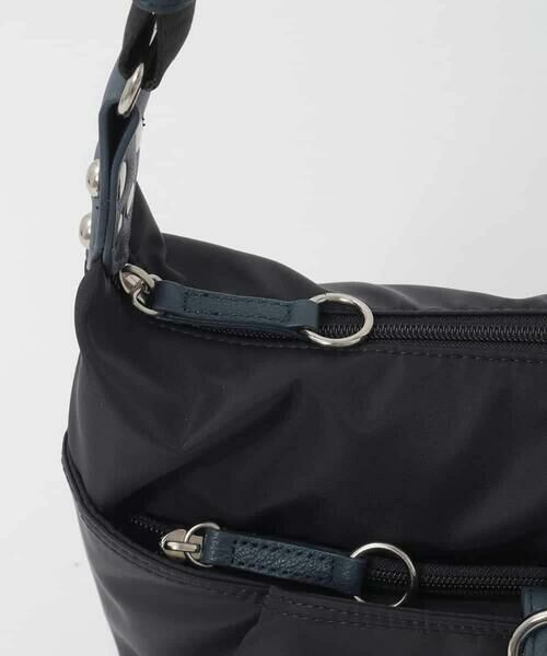 MK MICHEL KLEIN BAG / エムケーミッシェルクランバッグ ショルダーバッグ | 【撥水/軽量】レザーポイントナイロンショルダーバッグ | 詳細3