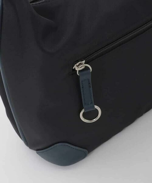 MK MICHEL KLEIN BAG / エムケーミッシェルクランバッグ ショルダーバッグ | 【撥水/軽量】レザーポイントナイロンショルダーバッグ | 詳細5