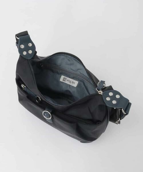 MK MICHEL KLEIN BAG / エムケーミッシェルクランバッグ ショルダーバッグ | 【撥水/軽量】レザーポイントナイロンショルダーバッグ | 詳細7