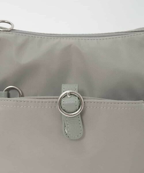 MK MICHEL KLEIN BAG / エムケーミッシェルクランバッグ ショルダーバッグ | 【撥水/軽量】レザーポイントナイロンショルダーバッグ | 詳細8