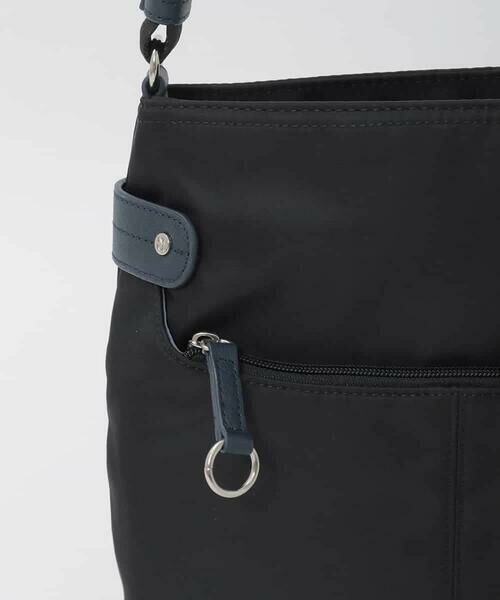 MK MICHEL KLEIN BAG / エムケーミッシェルクランバッグ ショルダーバッグ | 【撥水/軽量】アクセントレザースクエアショルダーバッグ | 詳細13