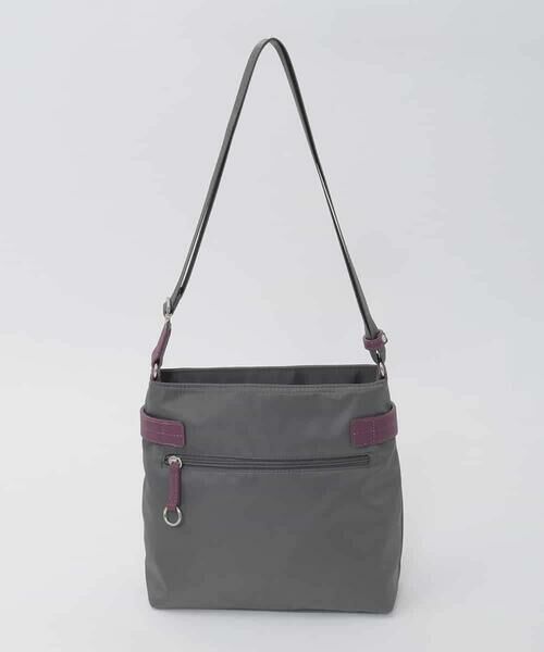 MK MICHEL KLEIN BAG / エムケーミッシェルクランバッグ ショルダーバッグ | 【撥水/軽量】アクセントレザースクエアショルダーバッグ | 詳細2