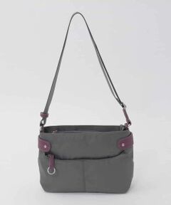 MK MICHEL KLEIN BAG / エムケーミッシェルクランバッグ ショルダーバッグ | 【撥水/軽量】アクセントレザーコンパクトショルダーバッグ