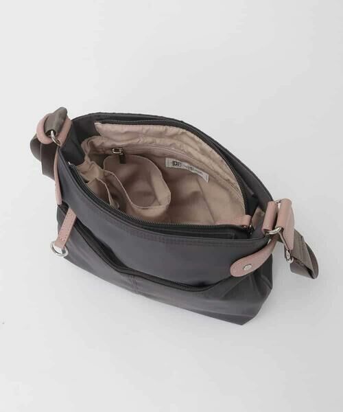 MK MICHEL KLEIN BAG / エムケーミッシェルクランバッグ ショルダーバッグ | 【撥水/軽量】アクセントレザーコンパクトショルダーバッグ | 詳細10