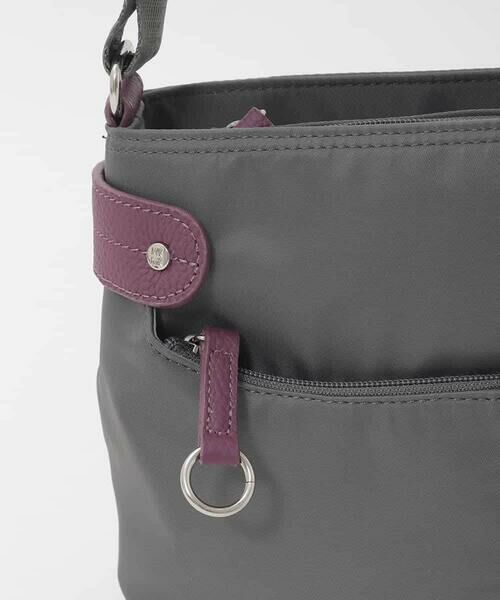 MK MICHEL KLEIN BAG / エムケーミッシェルクランバッグ ショルダーバッグ | 【撥水/軽量】アクセントレザーコンパクトショルダーバッグ | 詳細11