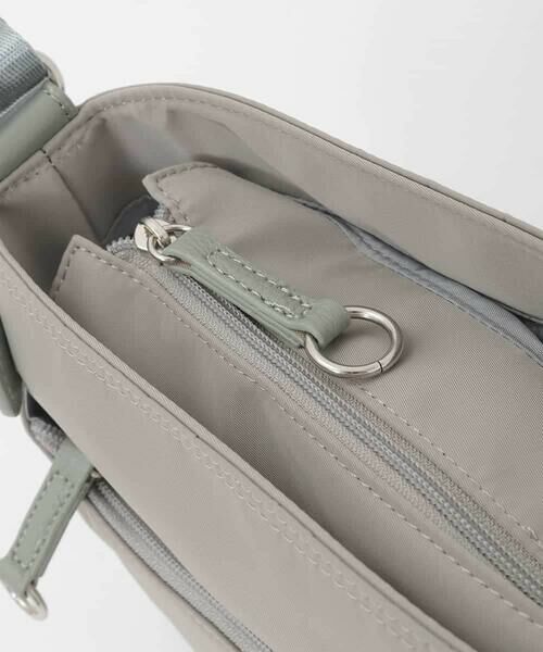 MK MICHEL KLEIN BAG / エムケーミッシェルクランバッグ ショルダーバッグ | 【撥水/軽量】アクセントレザーコンパクトショルダーバッグ | 詳細3