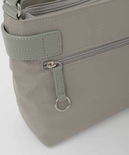 MK MICHEL KLEIN BAG / エムケーミッシェルクランバッグ ショルダーバッグ | 【撥水/軽量】アクセントレザーコンパクトショルダーバッグ | 詳細5