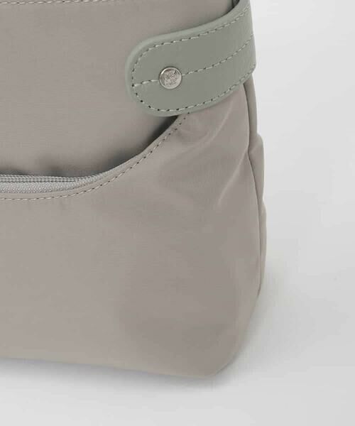 MK MICHEL KLEIN BAG / エムケーミッシェルクランバッグ ショルダーバッグ | 【撥水/軽量】アクセントレザーコンパクトショルダーバッグ | 詳細6