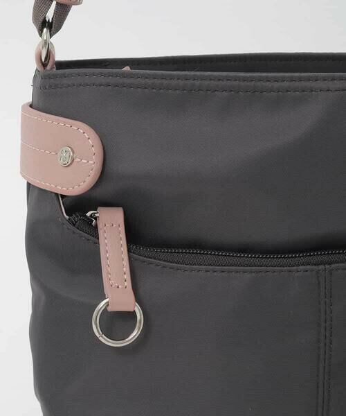 MK MICHEL KLEIN BAG / エムケーミッシェルクランバッグ ショルダーバッグ | 【撥水/軽量】アクセントレザーコンパクトショルダーバッグ | 詳細9
