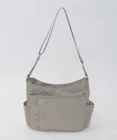 MK MICHEL KLEIN BAG / エムケーミッシェルクランバッグ ショルダーバッグ | 【撥水】アクセントレザーショルダーバッグ