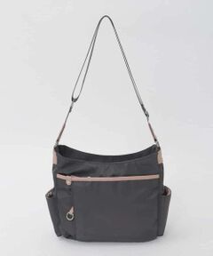 MK MICHEL KLEIN BAG / エムケーミッシェルクランバッグ ショルダーバッグ | 【撥水】アクセントレザーショルダーバッグ