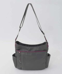 MK MICHEL KLEIN BAG / エムケーミッシェルクランバッグ ショルダーバッグ | 【撥水】アクセントレザーショルダーバッグ