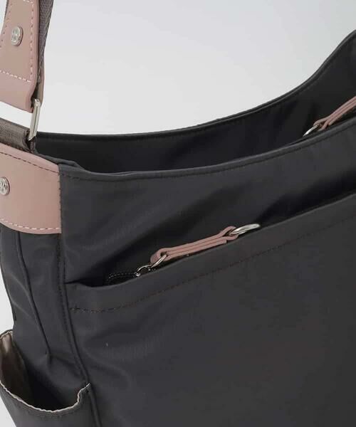 MK MICHEL KLEIN BAG / エムケーミッシェルクランバッグ ショルダーバッグ | 【撥水】アクセントレザーショルダーバッグ | 詳細11