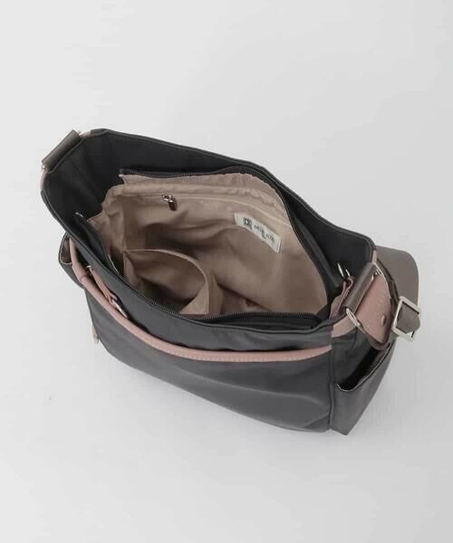 MK MICHEL KLEIN BAG / エムケーミッシェルクランバッグ ショルダーバッグ | 【撥水】アクセントレザーショルダーバッグ | 詳細14