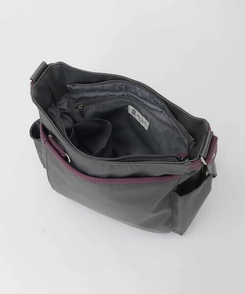 MK MICHEL KLEIN BAG / エムケーミッシェルクランバッグ ショルダーバッグ | 【撥水】アクセントレザーショルダーバッグ | 詳細4