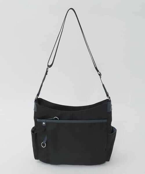 MK MICHEL KLEIN BAG / エムケーミッシェルクランバッグ ショルダーバッグ | 【撥水】アクセントレザーショルダーバッグ（ホワイト）