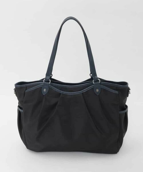 MK MICHEL KLEIN BAG / エムケーミッシェルクランバッグ トートバッグ | [2WAY/撥水/A4収納可]レザージョイントタックデザイントートバッグ | 詳細2