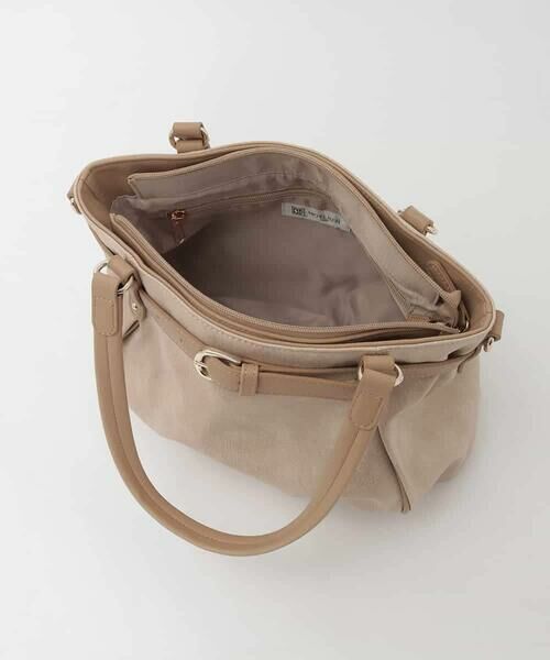 MK MICHEL KLEIN BAG / エムケーミッシェルクランバッグ トートバッグ | [2WAY]フロントベルトタックデザイントートバッグ | 詳細11