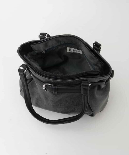 MK MICHEL KLEIN BAG / エムケーミッシェルクランバッグ トートバッグ | [2WAY]フロントベルトタックデザイントートバッグ | 詳細13